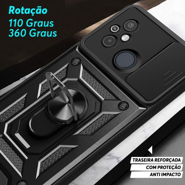 Imagem de Capa Case Capinha para Redmi 12C - Protetora Resistente Anti Impacto Queda Armor Militar