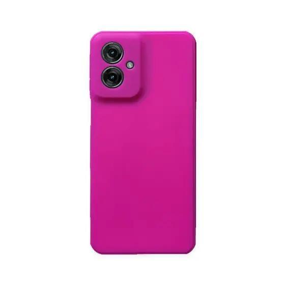 Imagem de Capa Case Capinha  Silicone Aveludada Para Motorola Moto G55 5G Rosa Pink