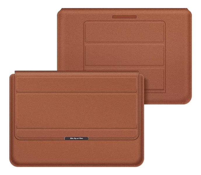 Imagem de Capa Case Com Suporte Compativel com Macbook Air Pro 13 M1 M2 A2337 A2338 A2442 A2779 Marrom