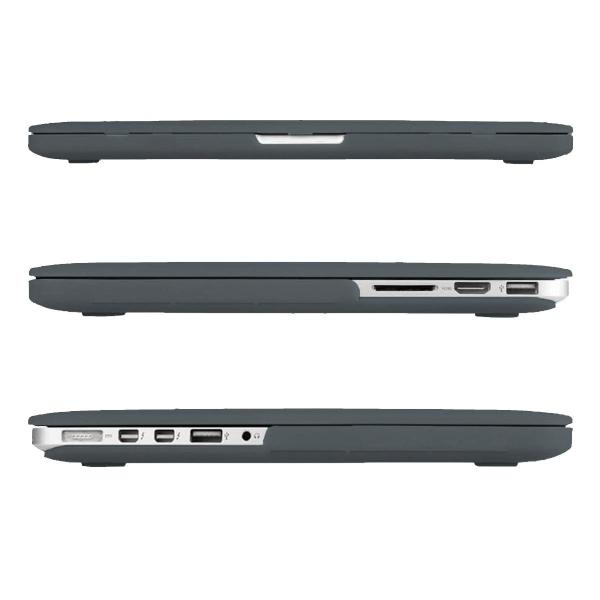 Imagem de Capa Case Compativel com Macbook PRO 13" RETINA A1502 A1425 2012 a 2015 - CINZA FOSCO