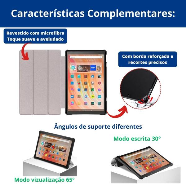 Imagem de Capa case de proteção auto sleep para Amazon Fire HD10 2023