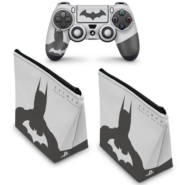 Imagem de Capa Case e Skin Compatível PS4 Controle - Batman Arkham - Special Edition