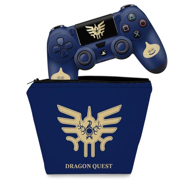 Imagem de Capa Case e Skin Compatível PS4 Controle - Dragon Quest Bundle