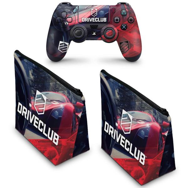 Imagem de Capa Case e Skin Compatível PS4 Controle - DriveClub