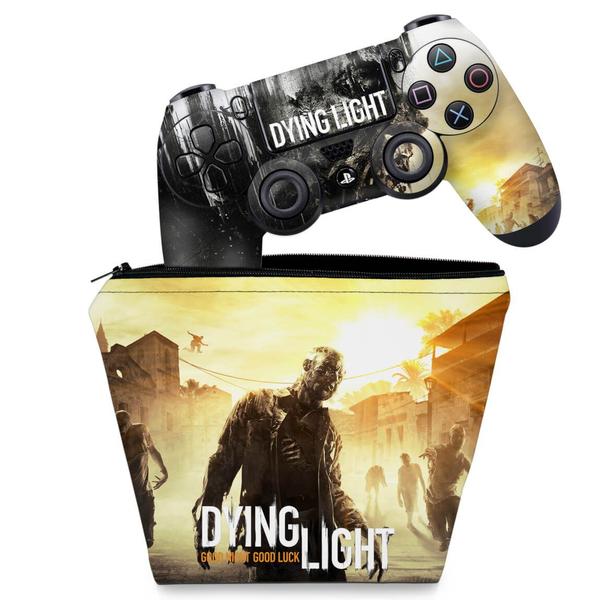 Imagem de Capa Case e Skin Compatível PS4 Controle - Dying Light