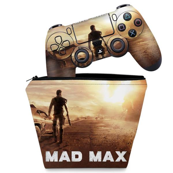 Imagem de Capa Case e Skin Compatível PS4 Controle - Mad Max