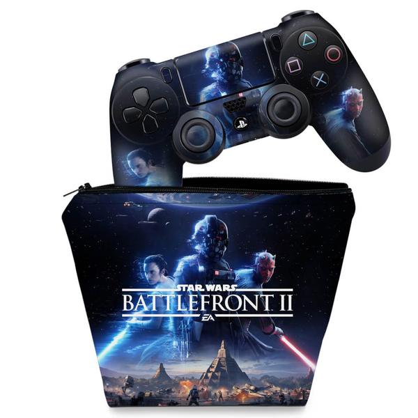 Imagem de Capa Case e Skin Compatível PS4 Controle - Star Wars - Battlefront 2