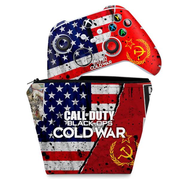 Imagem de Capa Case e Skin Compatível Xbox Series S X Controle - Call Of Duty Cold War