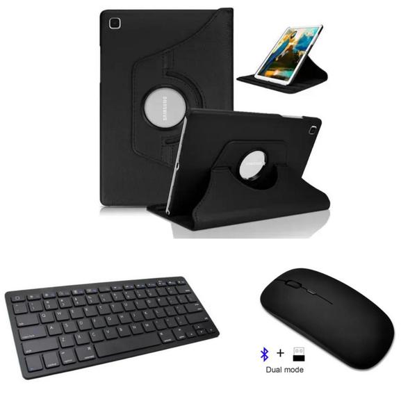 Imagem de Capa Case Giratória + Teclado e Mouse Bluetooth Tablet SM Galaxy Tab S6 Lite 10.4