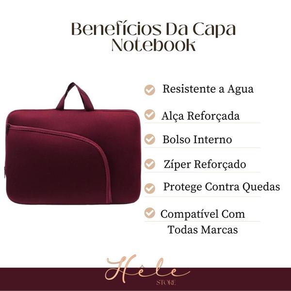 Imagem de Capa case Notebook Proteção + Kit Acessórios Notebook Envio24h