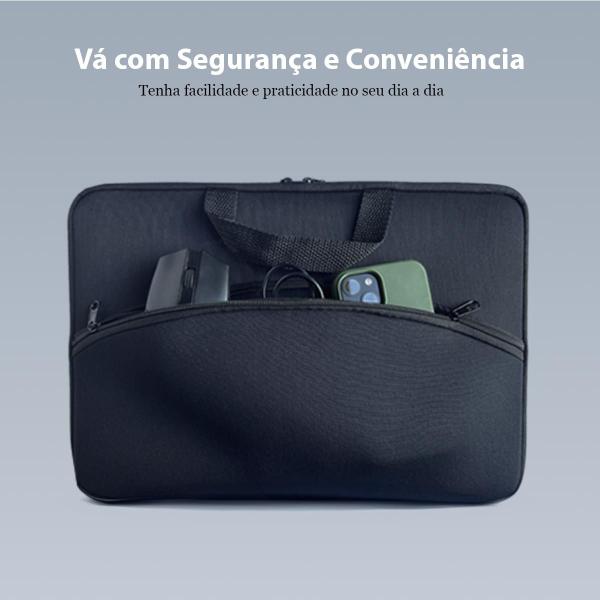 Imagem de Capa Case Pasta Protetora Monitor Portátil com Bolso Transporte Seguro