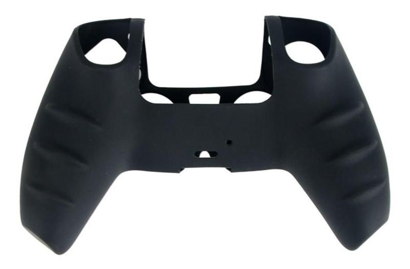 Imagem de Capa Case Silicone Controle Ps5 + Par Grips Borracha Preta