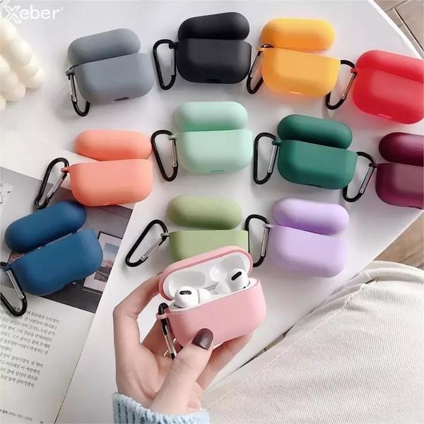 Imagem de Capa case Silicone luva protetora para Fone sem fio Compatível para modelos 1, 2 e 3