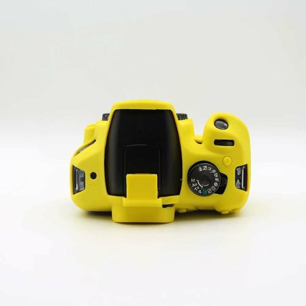 Imagem de Capa / Case Silicone Para Proteção Canon T6 1300d / T5 1200d Amarelo