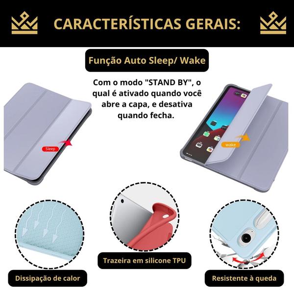 Capa Case Silicone TPU para iPad Air (M2) 11 2024 - A2902 - TECK KING Imagem de Capa Case Silicone TPU para iPad Air (M2) 11 2024 - A2902