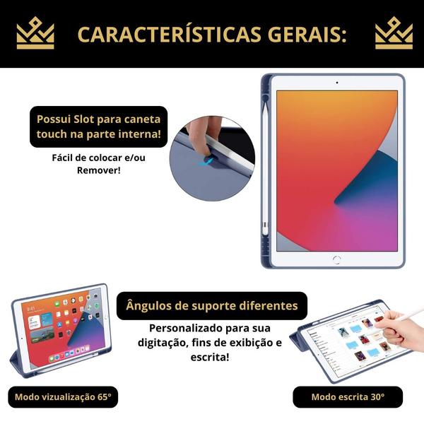 Capa Case Silicone TPU para iPad Air (M2) 11 2024 - A2902 - TECK KING Imagem de Capa Case Silicone TPU para iPad Air (M2) 11 2024 - A2902