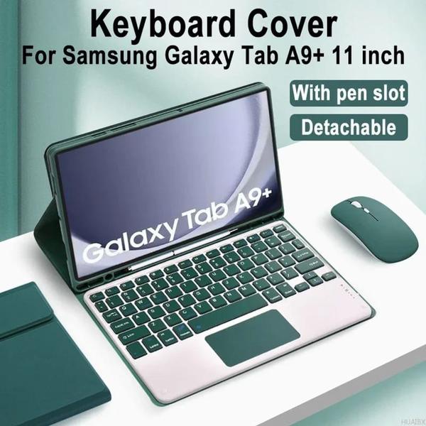 Imagem de Capa Case Smart C/ Teclado E Mouse + Caneta Para Tablet Galaxy A9+ Plus