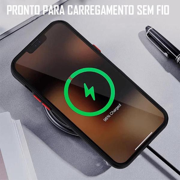 Imagem de Capa Case Translucida Compativel com iPhone 15 Pro Max + Pelicula 9D