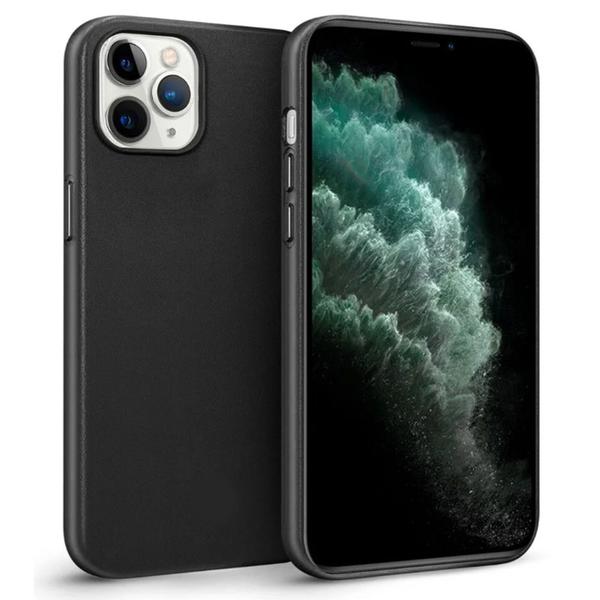 Imagem de Capa CCapinha Case Preta + 2 Película Ceramica Fosca 3D 9D Compativel Com iPhone 11 12 13 14 Pro Max 