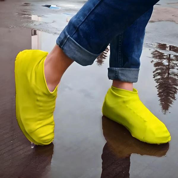 Imagem de Capa Chuva Calçados Silicone Protetor de Sapato Amarelo - G