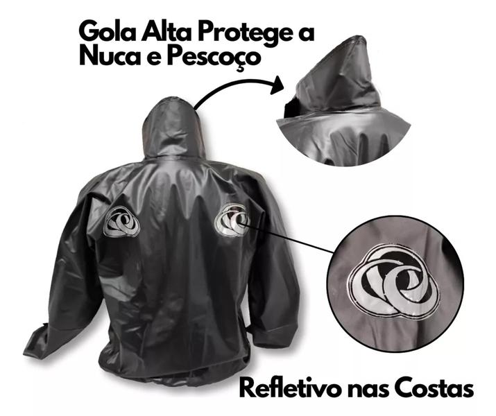 Imagem de Capa Chuva Forrada Com Bolso Impermeavel Motoboy Motoqueiro