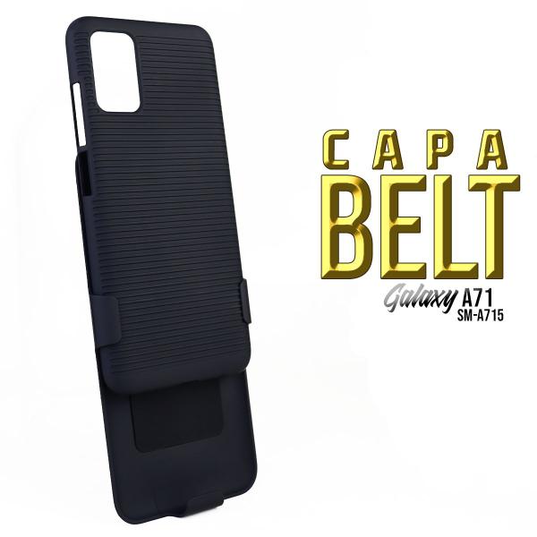 Imagem de Capa Clip Belt Compativel Galaxy A71 A715 6.7 Suporte Cinto E Mesa + Película De Vidro 3D - Cell In Power25