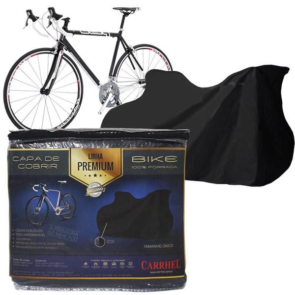 Imagem de Capa Cobrir Bicicleta Bike Protetora material ecológico Premium Forrada Impermeável até Aro 29 Carrhel