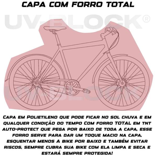 Imagem de Capa Cobrir Bike Forrada Impermeável Uv-Block Aro 20 - 29