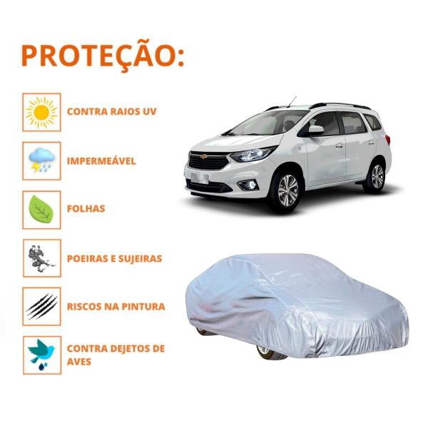 Imagem de Capa Cobrir Carro Chevrolet Spin Com Proteção Impermeável