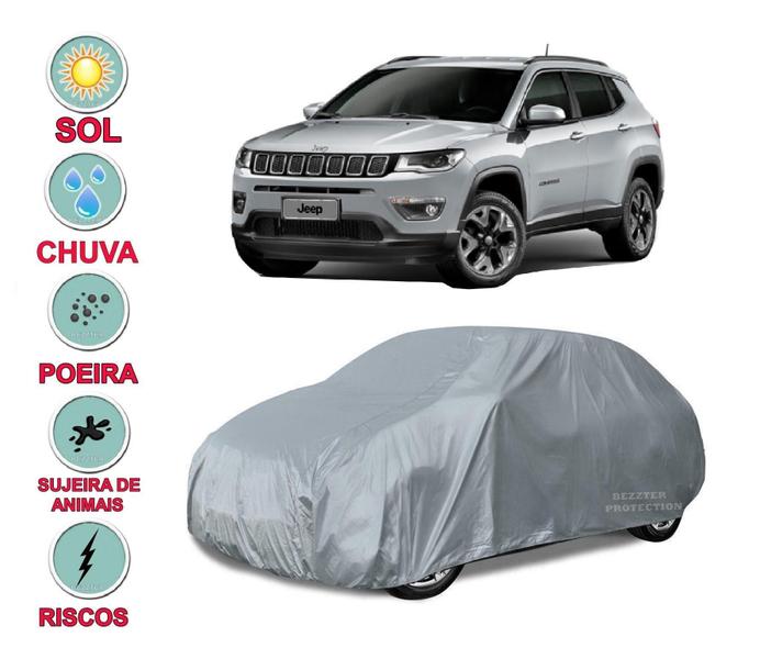 Capa Cobrir Carro Compass 100% Impermeável Proteção Total - Bezzter Imagem de Capa Cobrir Carro Compass 100% Impermeável Proteção Total