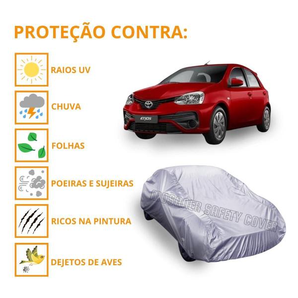 Imagem de Capa Cobrir Carro Etios Hatch Proteção Qualidade Impermeável