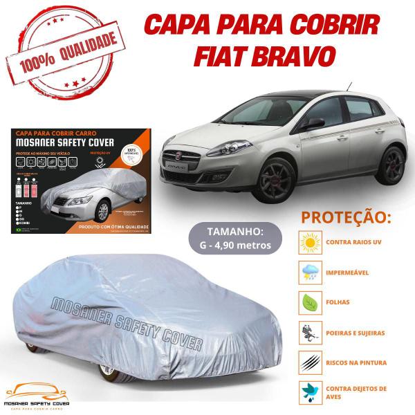 Imagem de Capa Cobrir Carro Fiat Bravo Protege Qualidade Impermeável