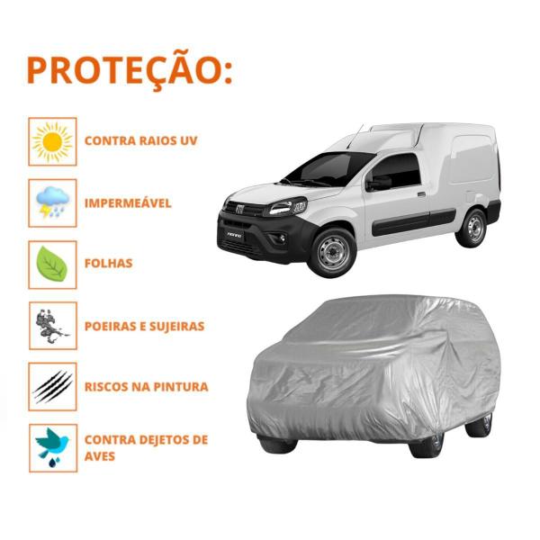 Imagem de Capa Cobrir Carro Fiat Fiorino Ótima Proteção Impermeável