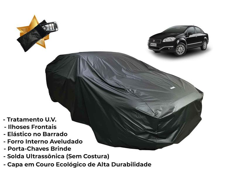 Imagem de Capa Cobrir Carro Fiat Linea Impermeável Forrada