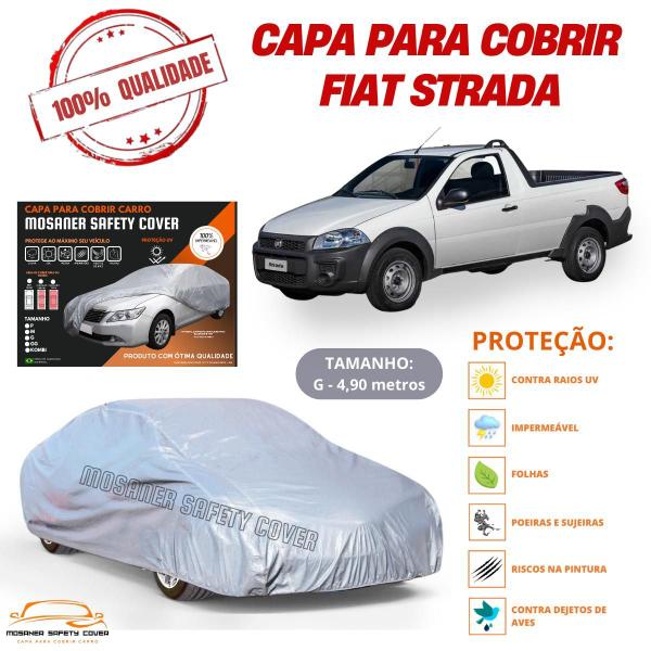 Imagem de Capa Cobrir Carro Fiat Strada com Ótima Proteção Impermeável