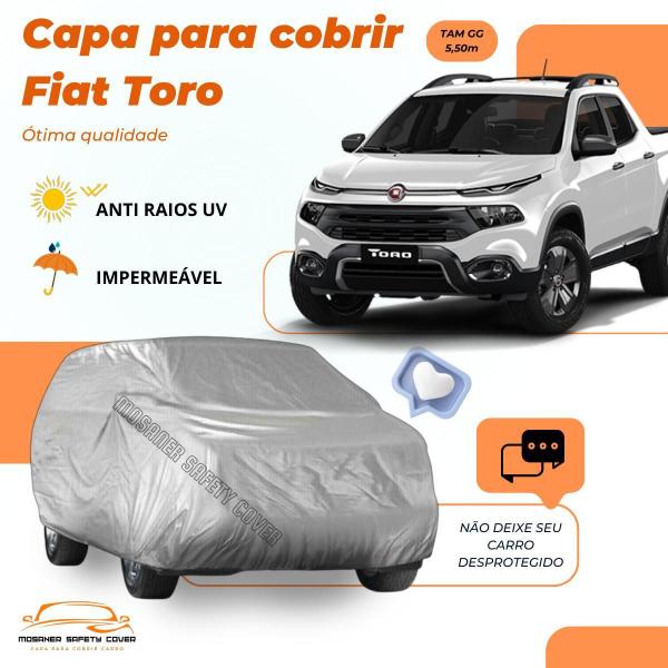 Imagem de Capa Cobrir Carro Fiat Toro Proteção E Qualidade Impermeável