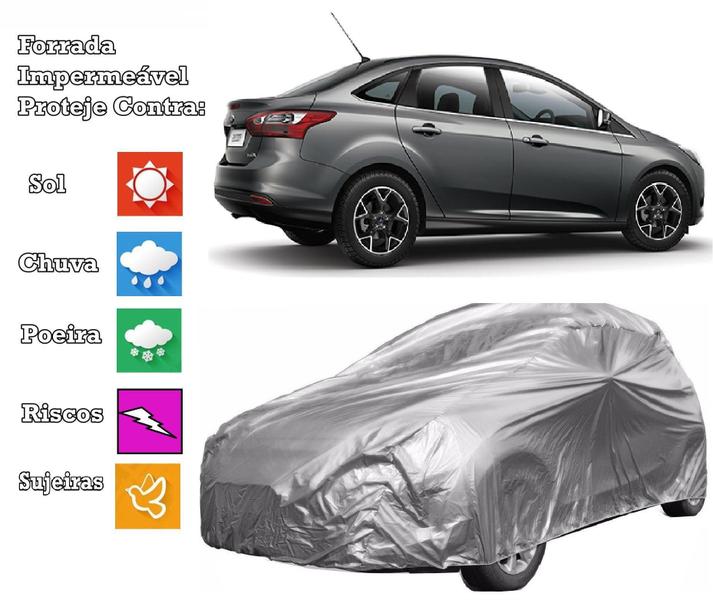 Capa Cobrir Carro Focus Sedan Forrada E 100% Impermeável - Zna Bezzter Imagem de Capa Cobrir Carro Focus Sedan Forrada E 100% Impermeável