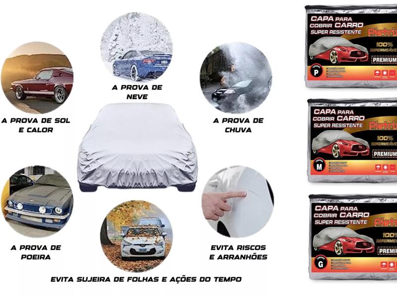 Capa Cobrir Carro Forrada 100% Impermeável Grossa UNO -PIETRIX Ss Imagem de Capa Cobrir Carro Forrada 100% Impermeável Grossa UNO -PIETRIX Ss