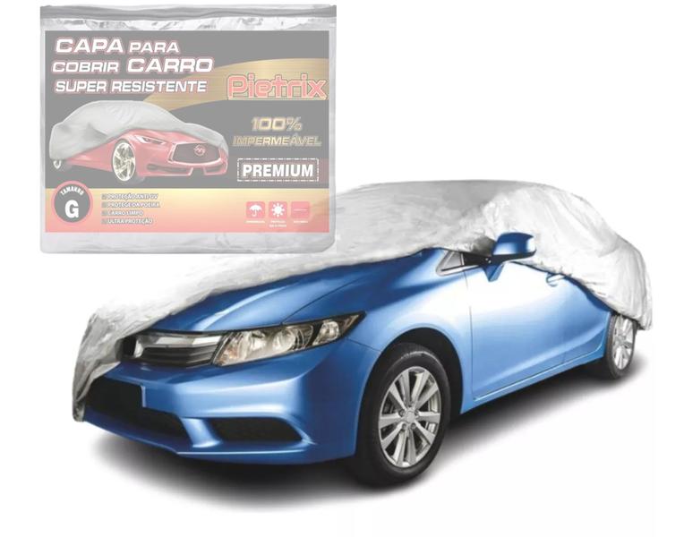 Imagem de Capa Cobrir Carro Forrada 100% Impermeavel Protege Sol Chuva