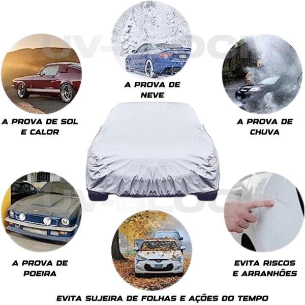 Imagem de Capa Cobrir Carro Forrada Opala Caravan Impermeável Uv-Block