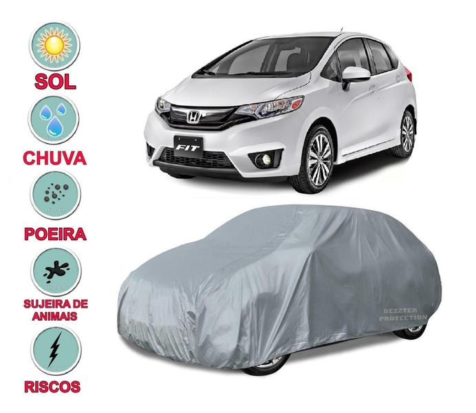 Imagem de Capa Cobrir Carro Honda Fit 100% Impermeável Proteção Total Bezzter Protection