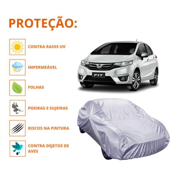 Imagem de Capa Cobrir Carro Honda Fit Proteção Qualidade Impermeável