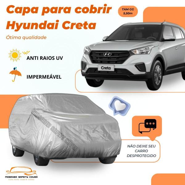 Capa Cobrir Carro Hyundai Creta Com Proteção Impermeável - Mosaner Store Imagem de Capa Cobrir Carro Hyundai Creta Com Proteção Impermeável