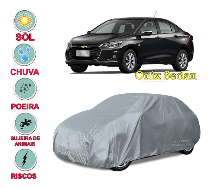 Imagem de Capa Cobrir Carro Onix Sedan 100% Impermeável Proteção Total Bezzter Protection