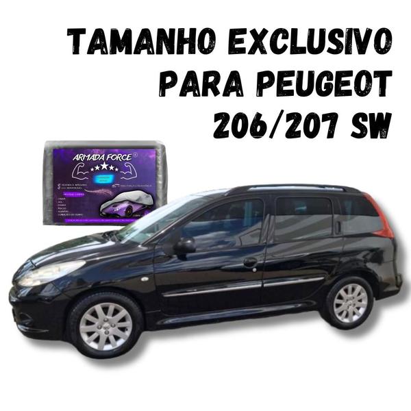 Imagem de Capa Cobrir Carro Peugeot 206/207 SW Impermeável com Forro