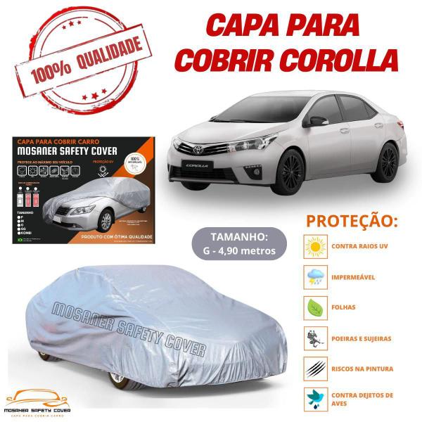 Imagem de Capa Cobrir Carro Toyota Corolla Com Proteção Impermeável