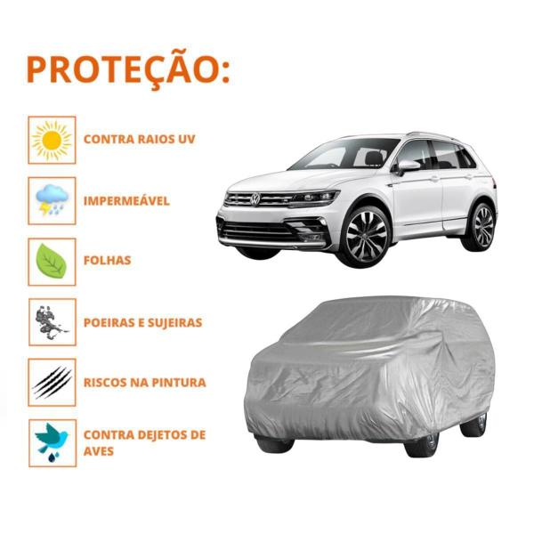 Imagem de Capa Cobrir Carro Volkswagen Tiguan Com Proteção Impermeável