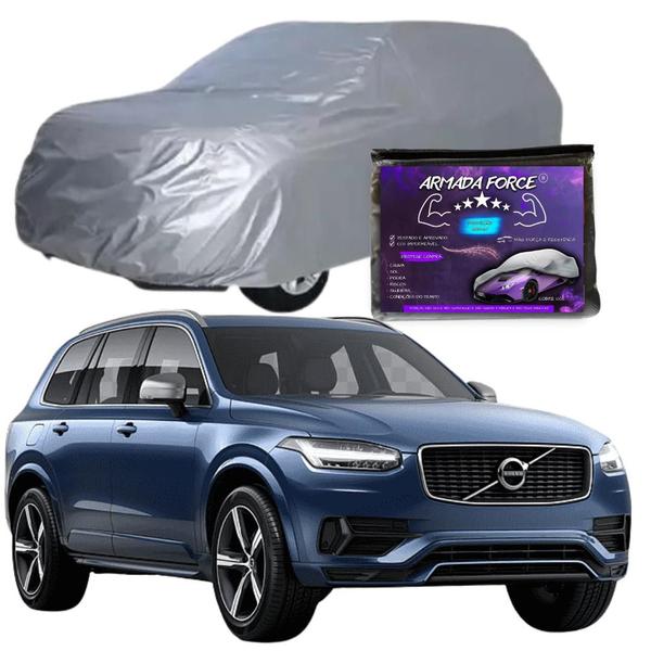 Imagem de Capa Cobrir Carro VOLVO XC90 100% Forrada Armada Force 100% Impermeável Forro Total Protege Sol Chuva Lona Proteção Automotiva