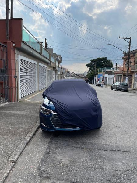 Imagem de Capa cobrir corsa sedan lycra tecido macio azul marinho