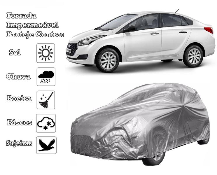 Capa Cobrir Hb-20 Sedan Forrada E 100% Impermeável - Zna Bezzter Imagem de Capa Cobrir Hb-20 Sedan Forrada E 100% Impermeável